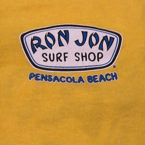 Ron Jon Surf Shop Yellow Pensacola Florida S/S Unisex T-Shirt LG - Picture 3 of 5